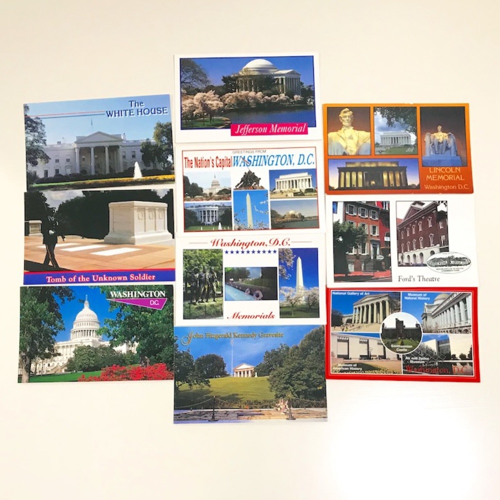 Vintage Washington, D.C. Postcards Set - Unused